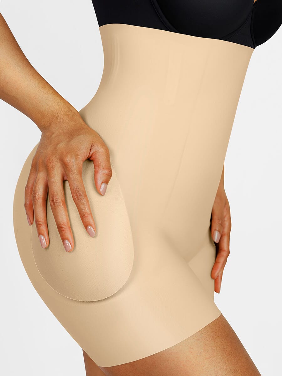 MT230007 — Air Slim High-Waisted Shaping Shorts with Removable Hip Pads