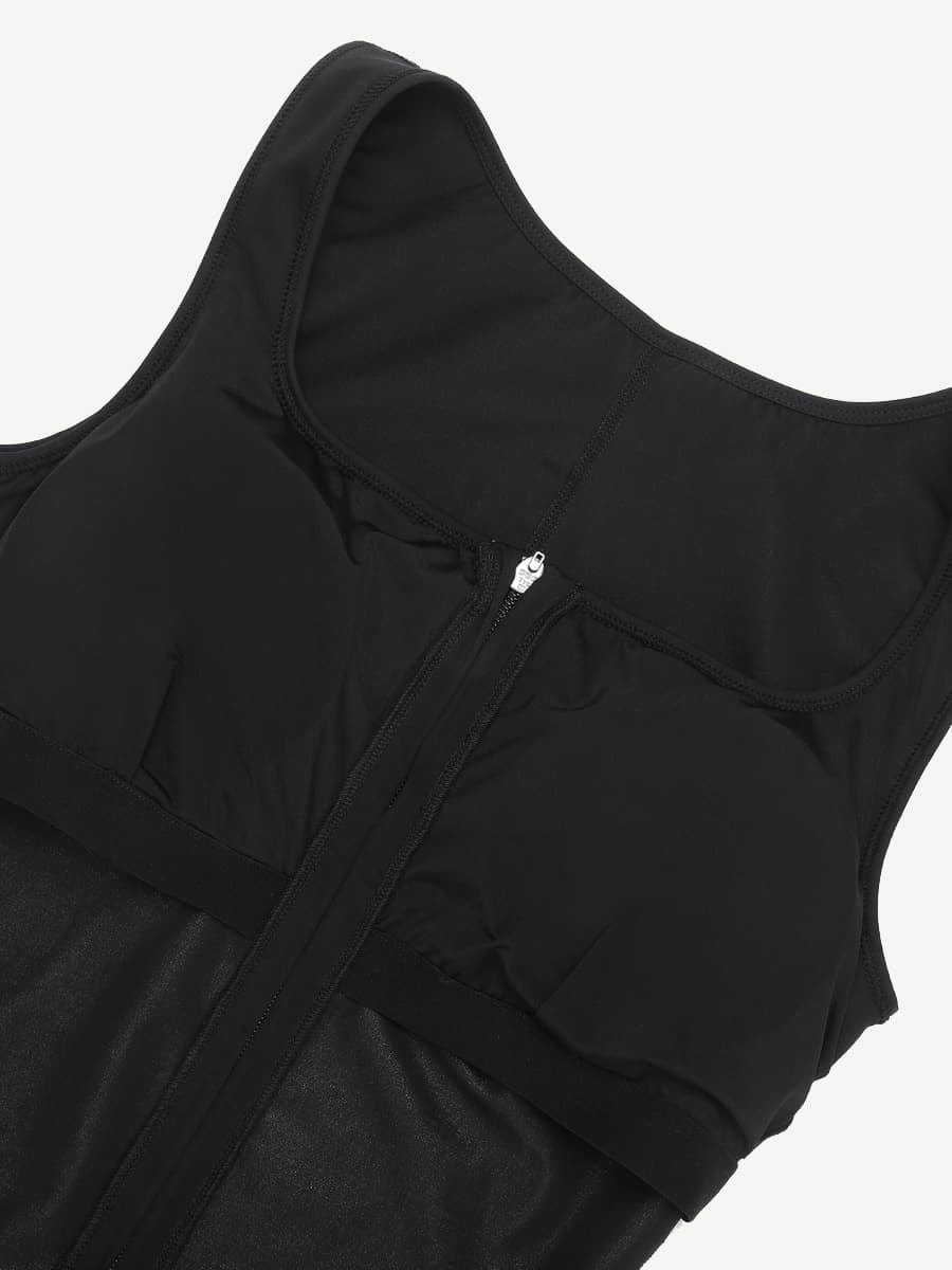 MT230360 — Zip-Front Sports Sauna Jumpsuit