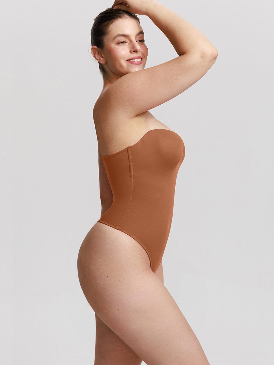 MT240054 — Strapless Underwire Shaping Thong Bodysuit
