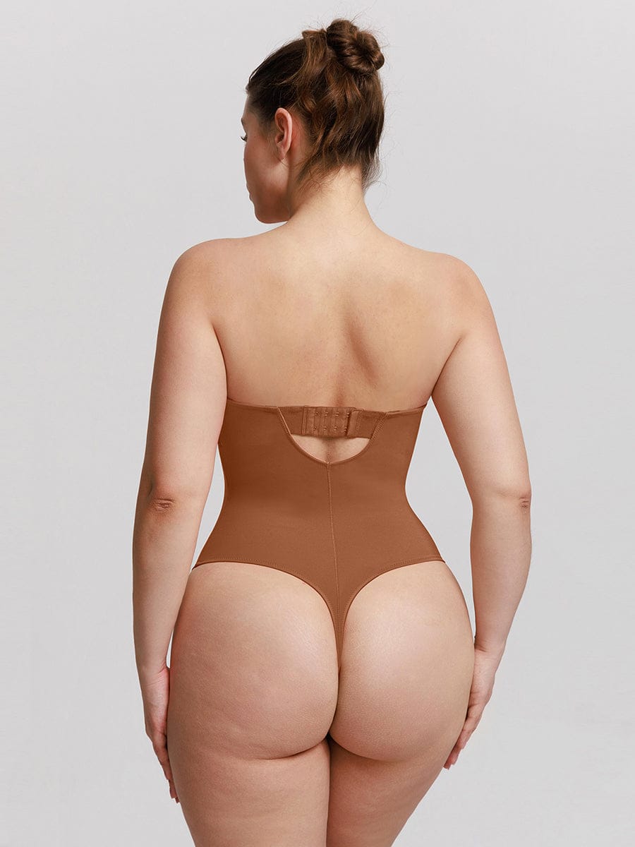 MT240054 — Strapless Underwire Shaping Thong Bodysuit