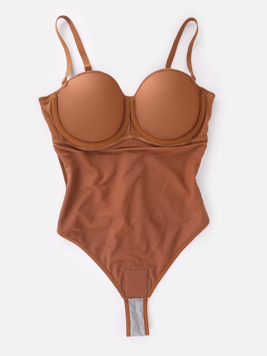 MT240054 — Strapless Underwire Shaping Thong Bodysuit