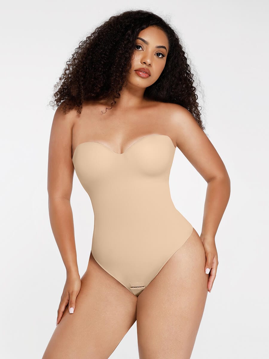 MT240054 — Strapless Underwire Shaping Thong Bodysuit