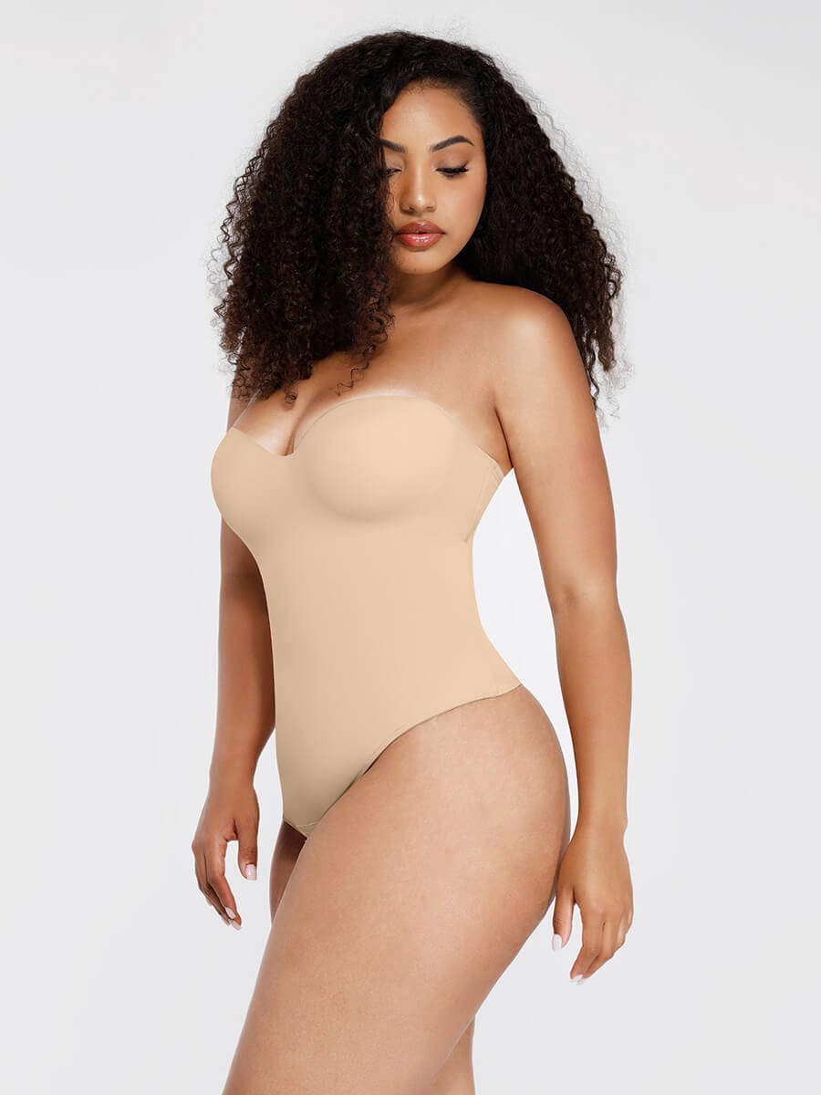 MT240054 — Strapless Underwire Shaping Thong Bodysuit
