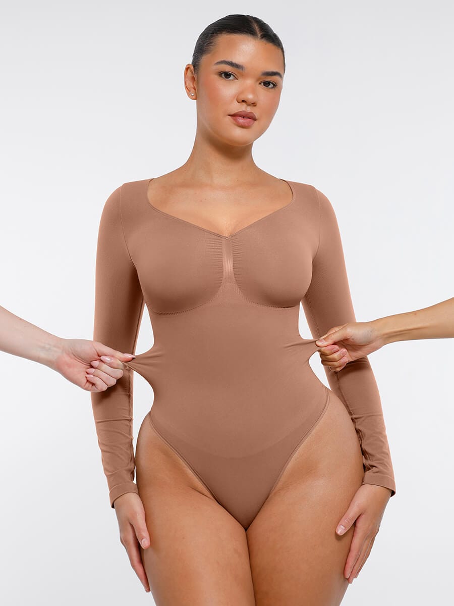 MT240067 — Body string gainant sans coutures à manches longues