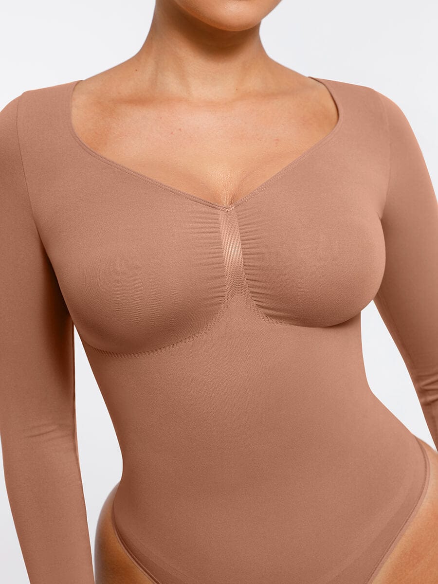 MT240067 — Body string gainant sans coutures à manches longues