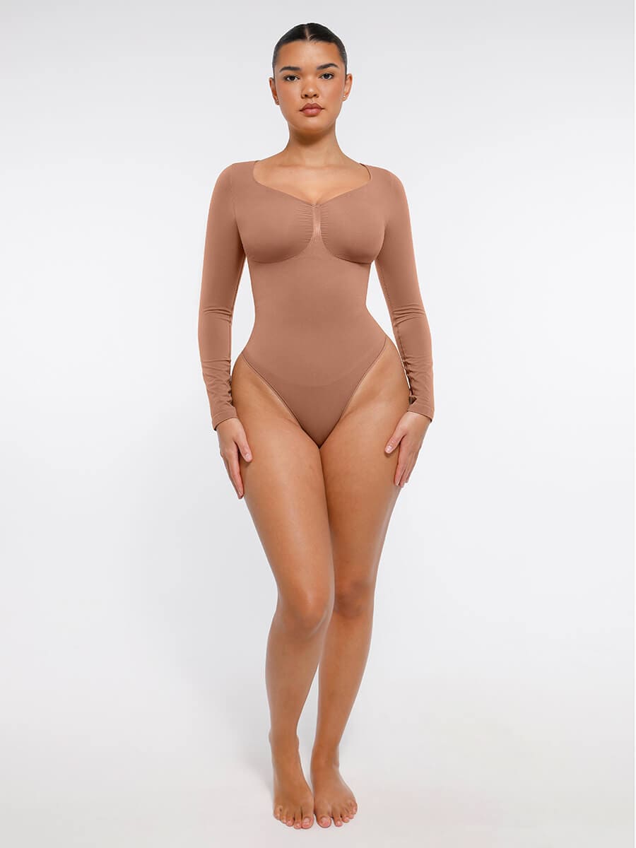 MT240067 — Body string gainant sans coutures à manches longues