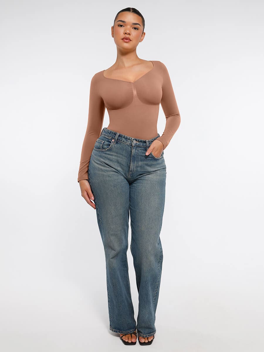 MT240067 — Body string gainant sans coutures à manches longues