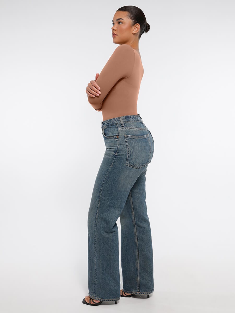 MT240067 — Body string gainant sans coutures à manches longues