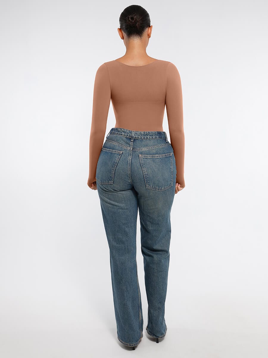 MT240067 — Body string gainant sans coutures à manches longues