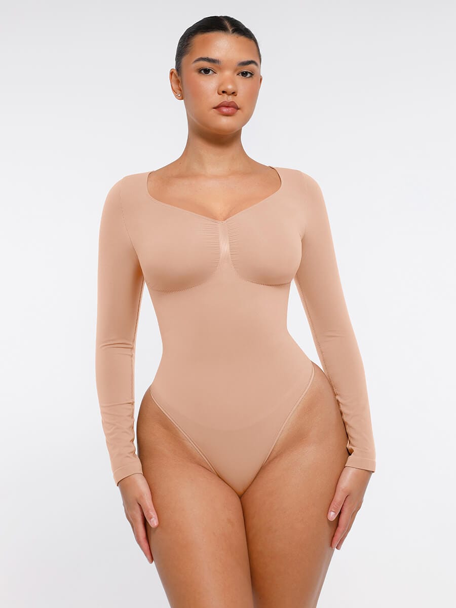 MT240067 — Body string gainant sans coutures à manches longues