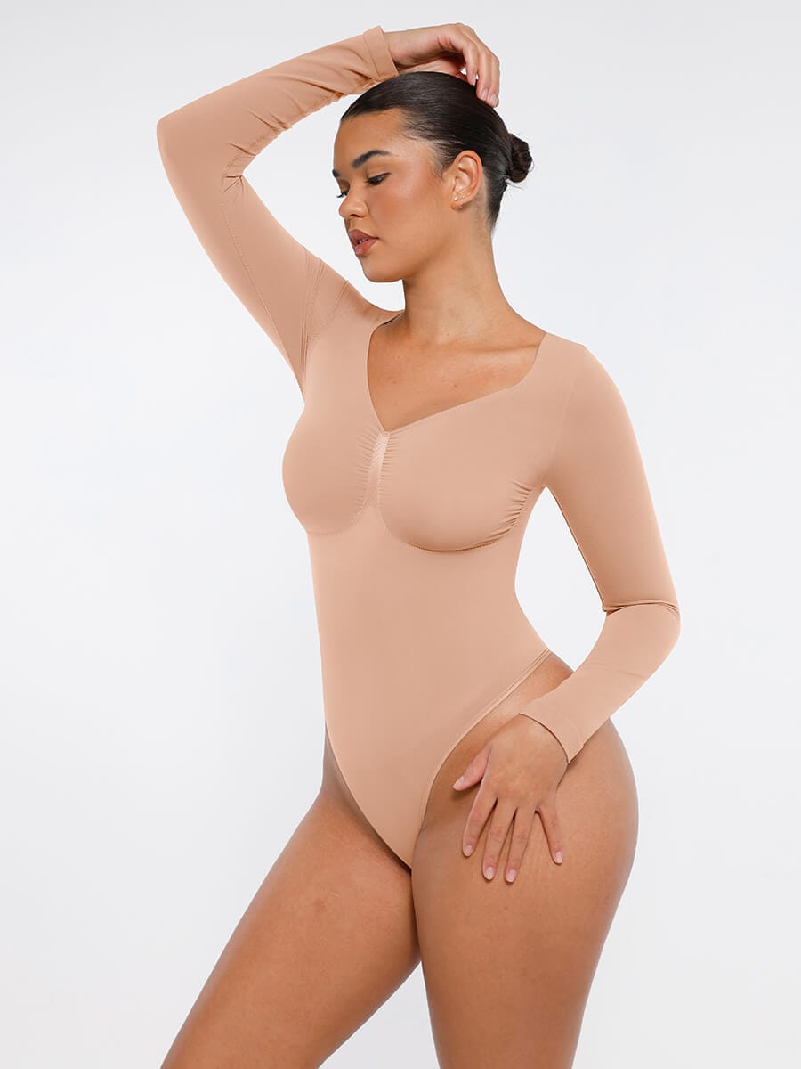 MT240067 — Body string gainant sans coutures à manches longues