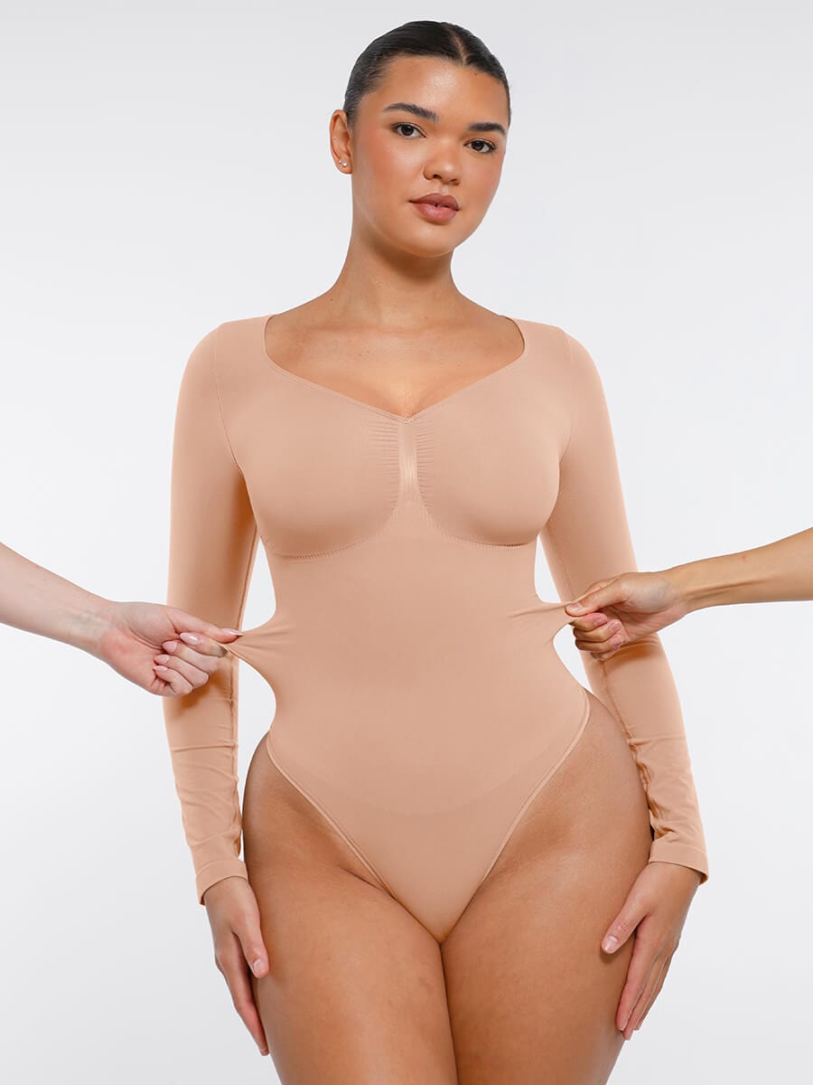 MT240067 — Body string gainant sans coutures à manches longues