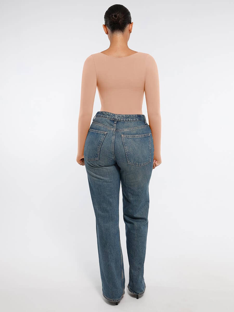 MT240067 — Body string gainant sans coutures à manches longues