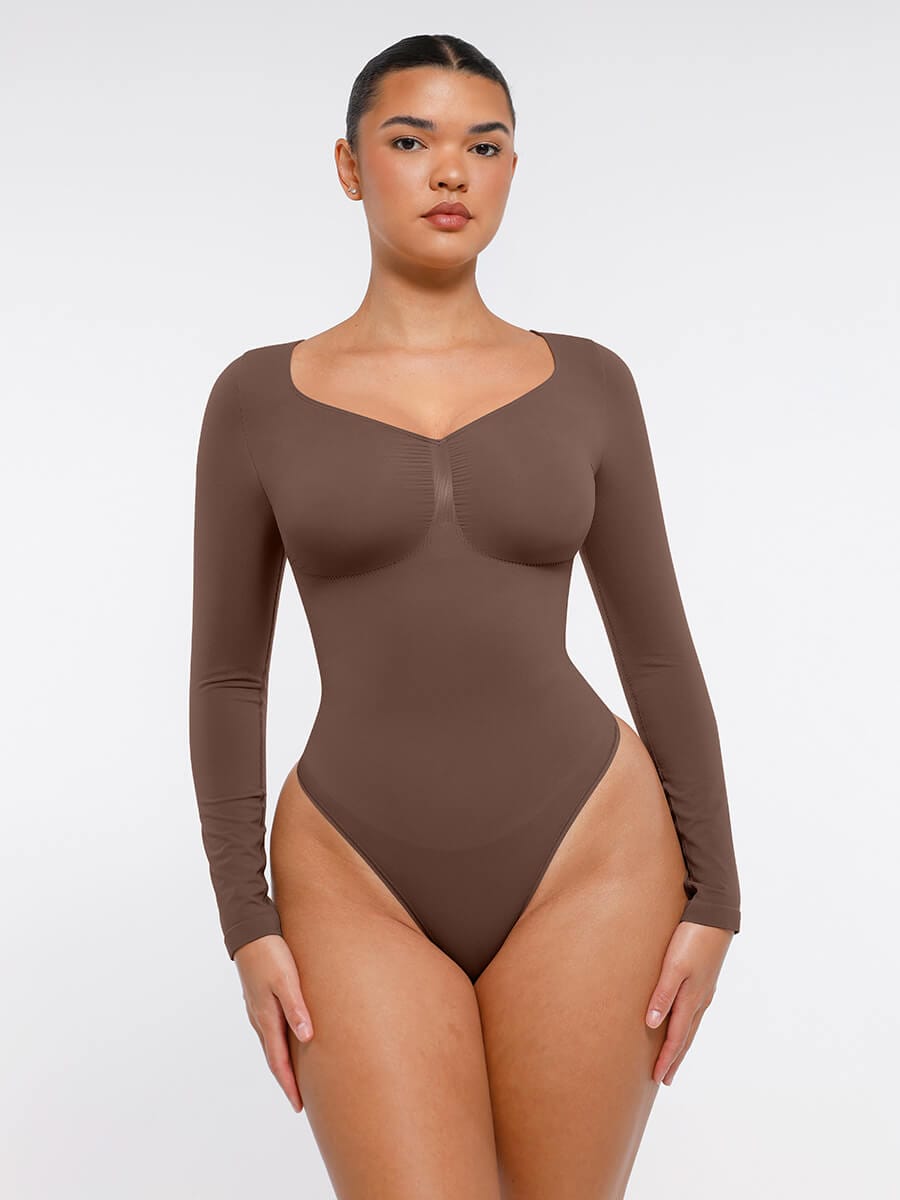 MT240067 — Body string gainant sans coutures à manches longues
