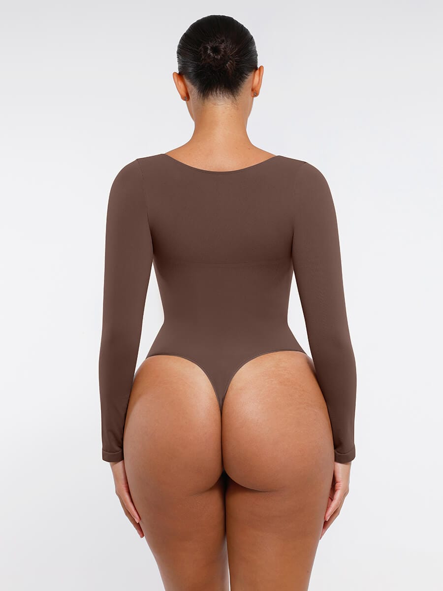 MT240067 — Body string gainant sans coutures à manches longues