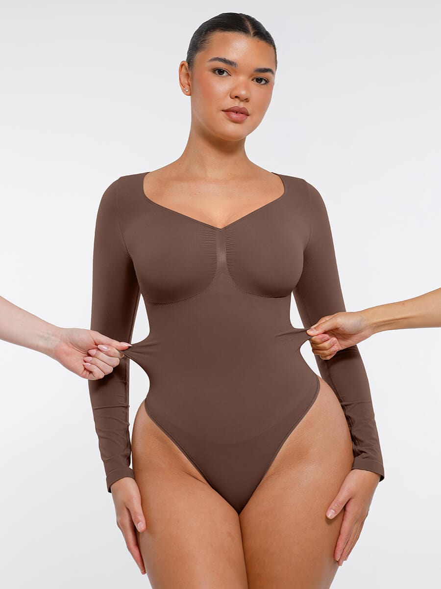 MT240067 — Body string gainant sans coutures à manches longues