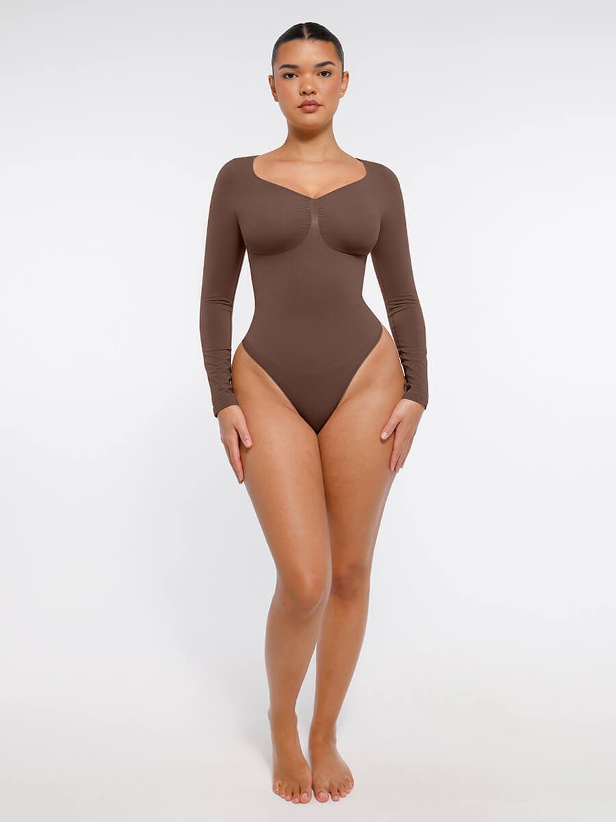 MT240067 — Body string gainant sans coutures à manches longues