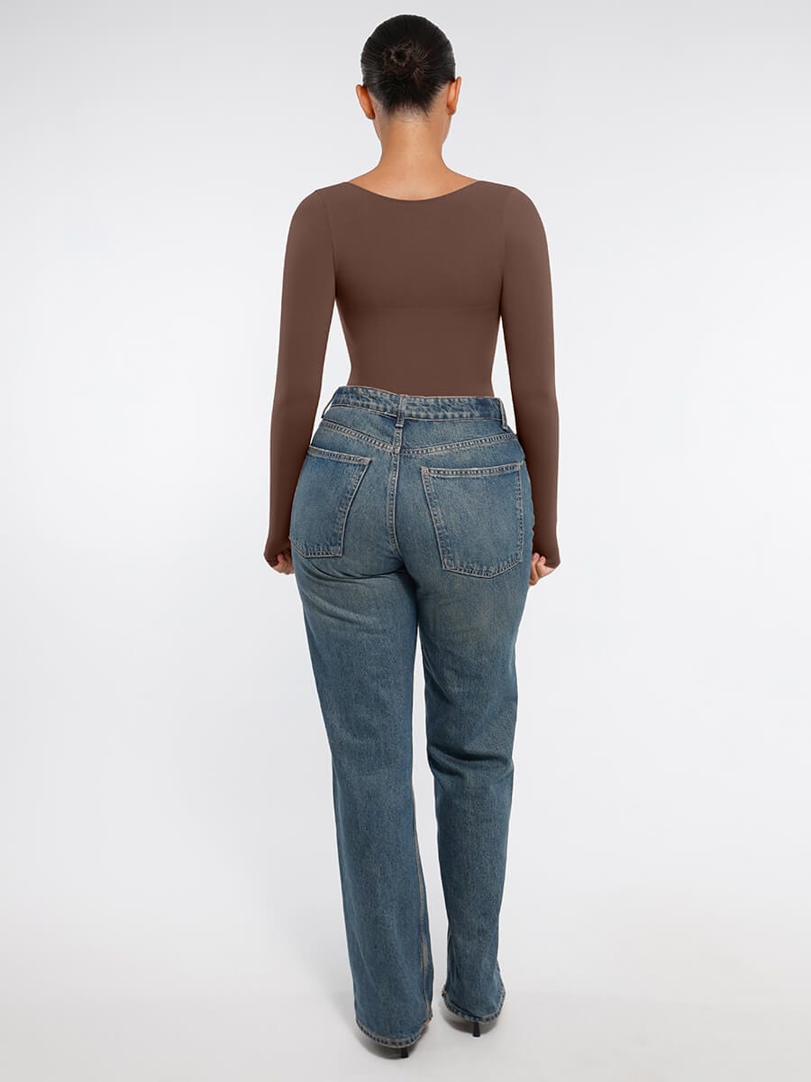 MT240067 — Body string gainant sans coutures à manches longues