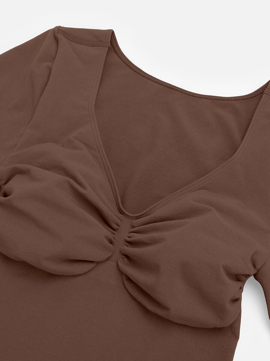 MT240067 — Body string gainant sans coutures à manches longues