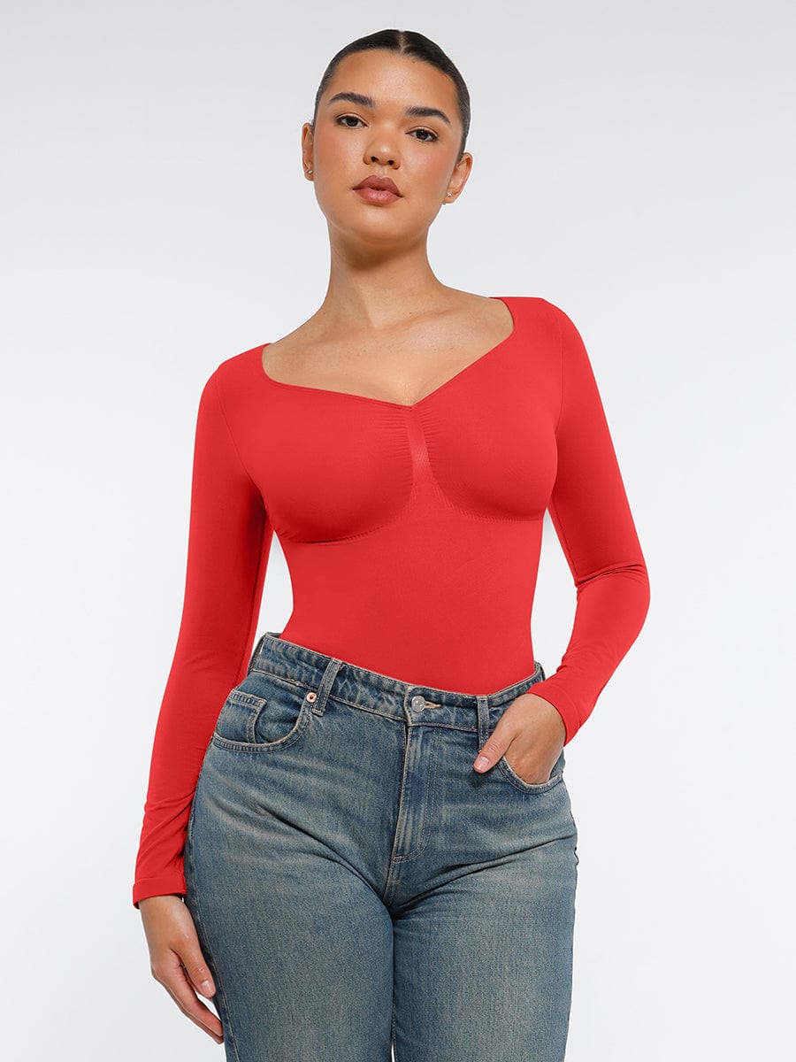 MT240067 — Body string gainant sans coutures à manches longues