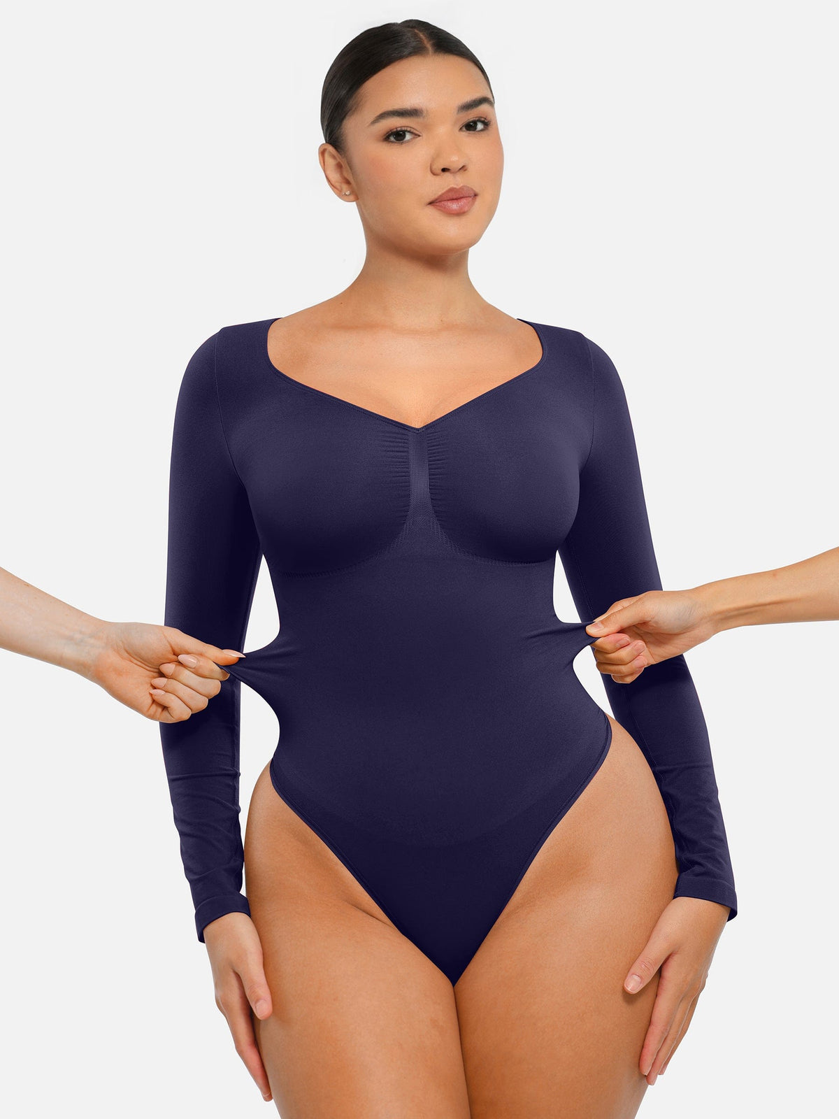 MT240067 — Body string gainant sans coutures à manches longues