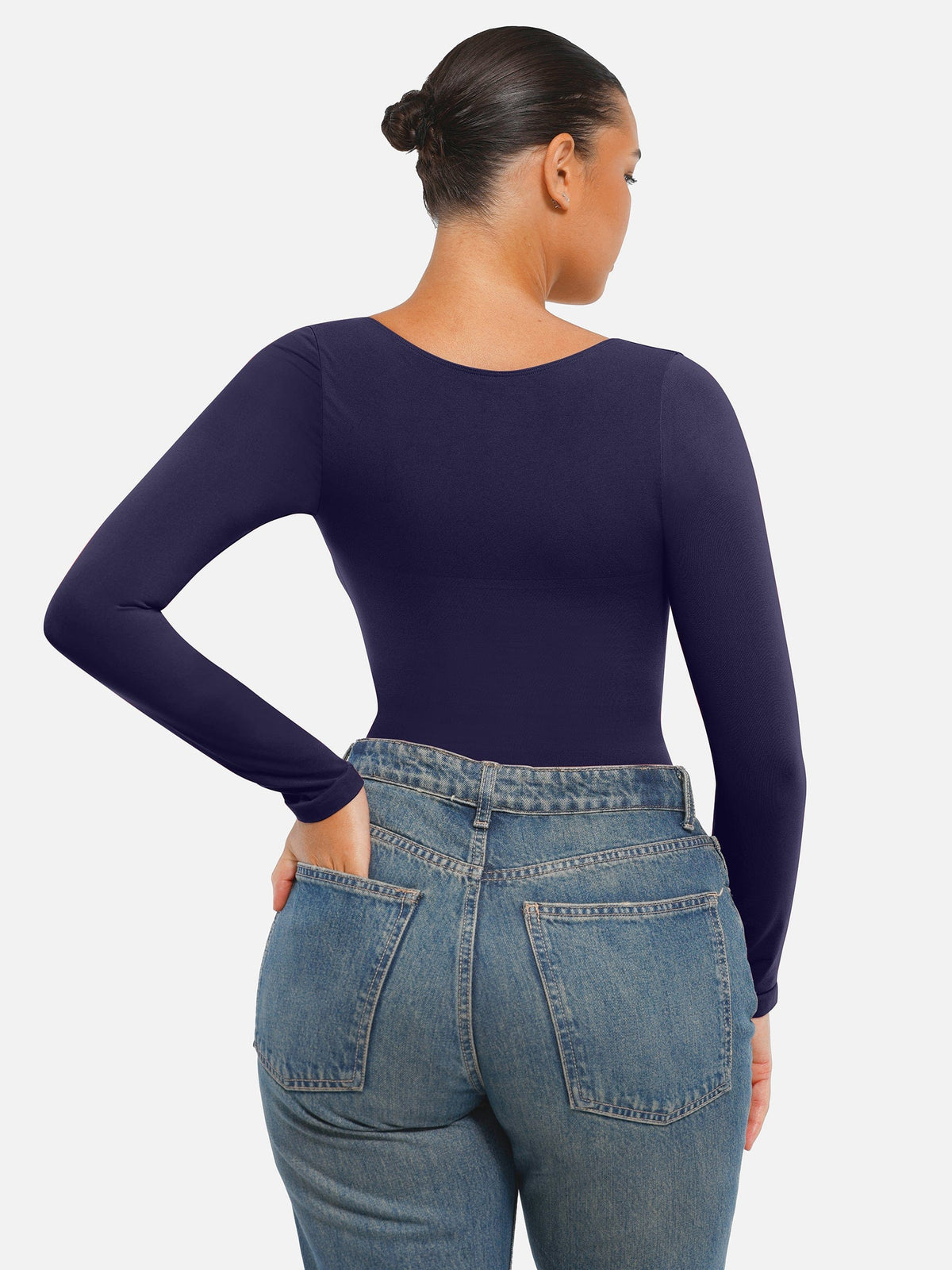 MT240067 — Body string gainant sans coutures à manches longues