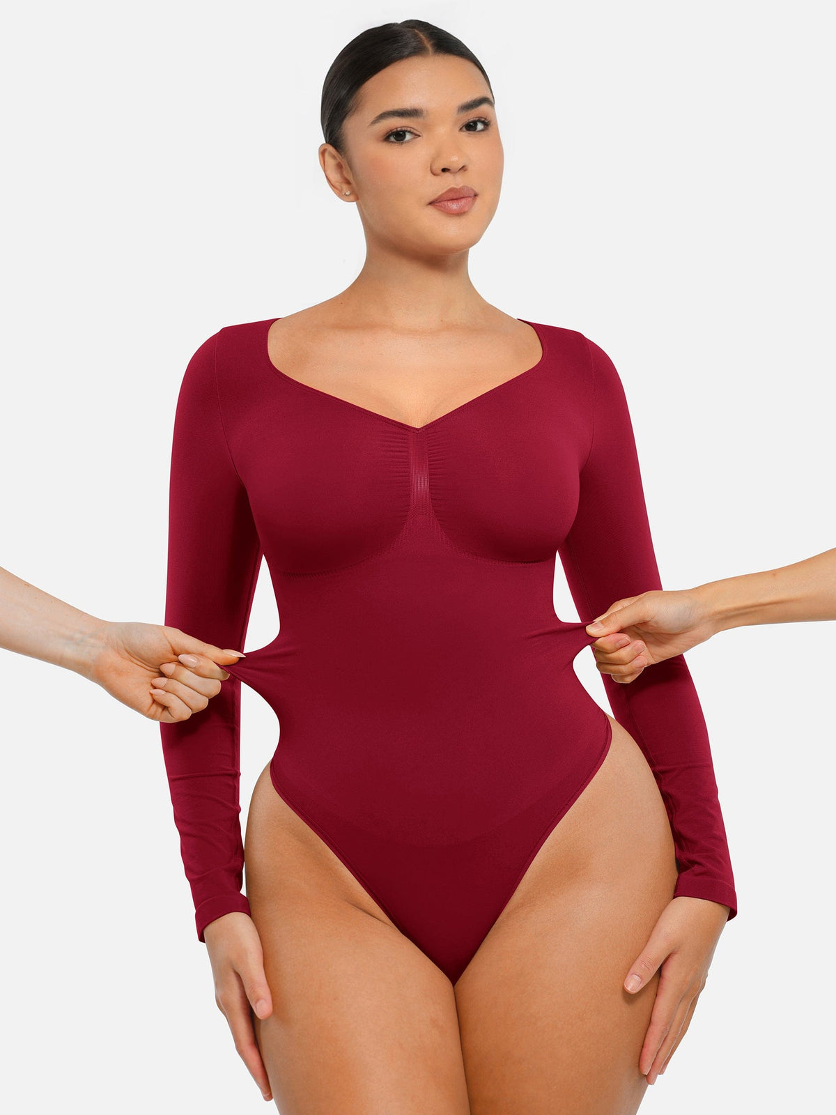 MT240067 — Body string gainant sans coutures à manches longues