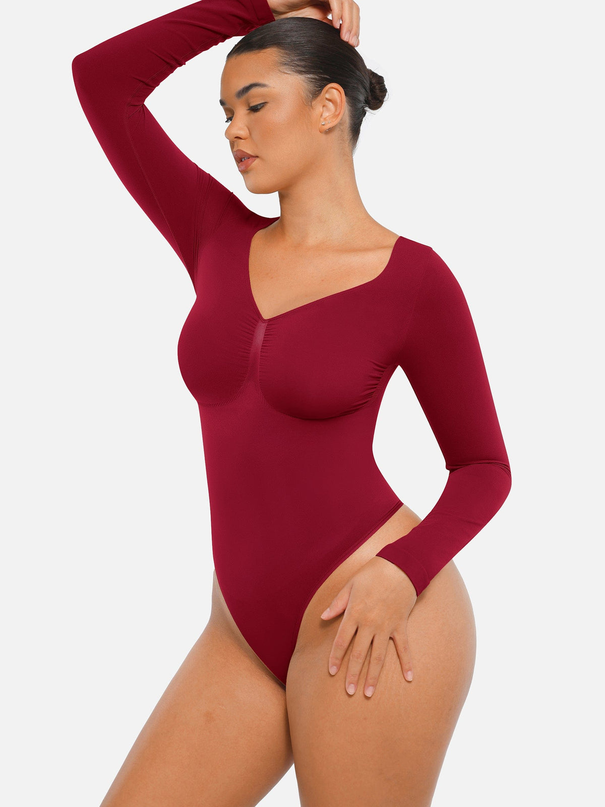 MT240067 — Body string gainant sans coutures à manches longues