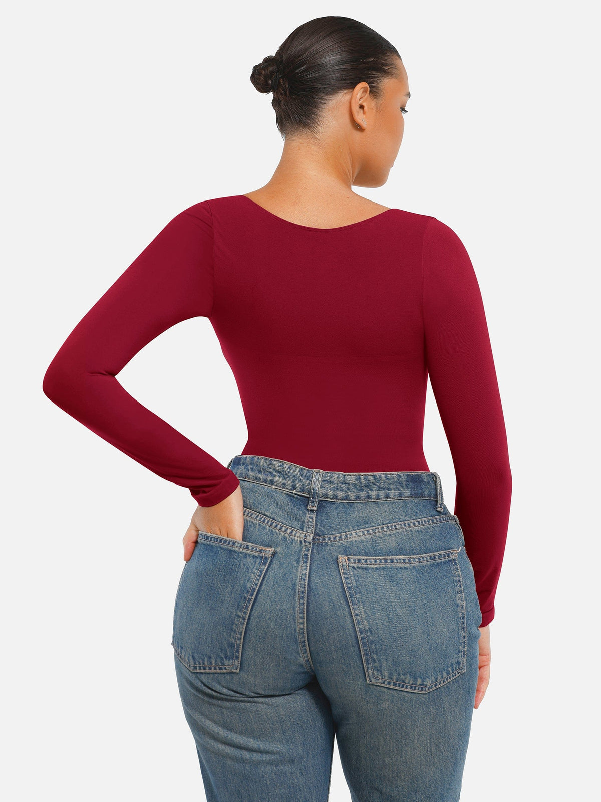 MT240067 — Body string gainant sans coutures à manches longues