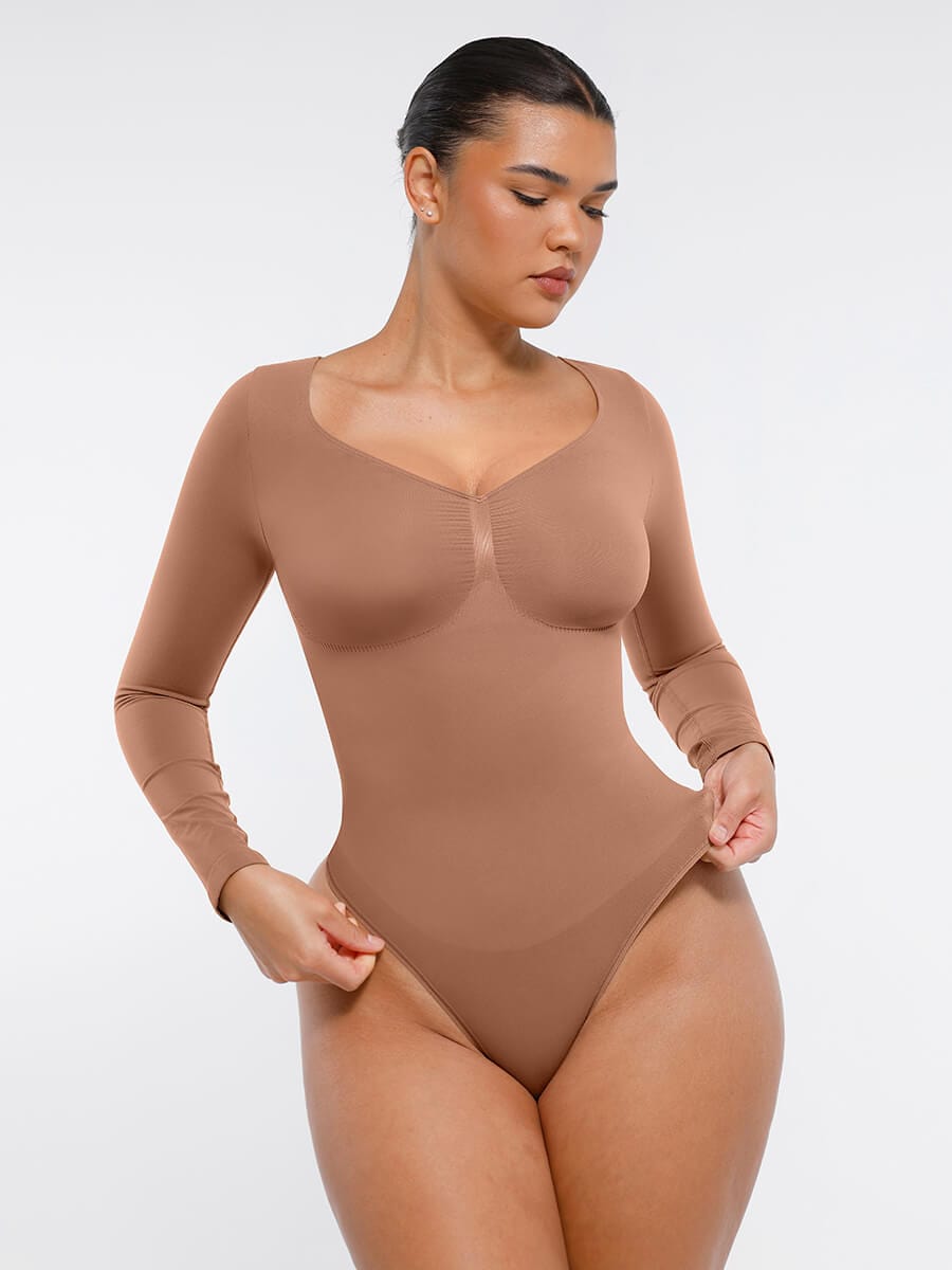 MT240067 — Body string gainant sans coutures à manches longues