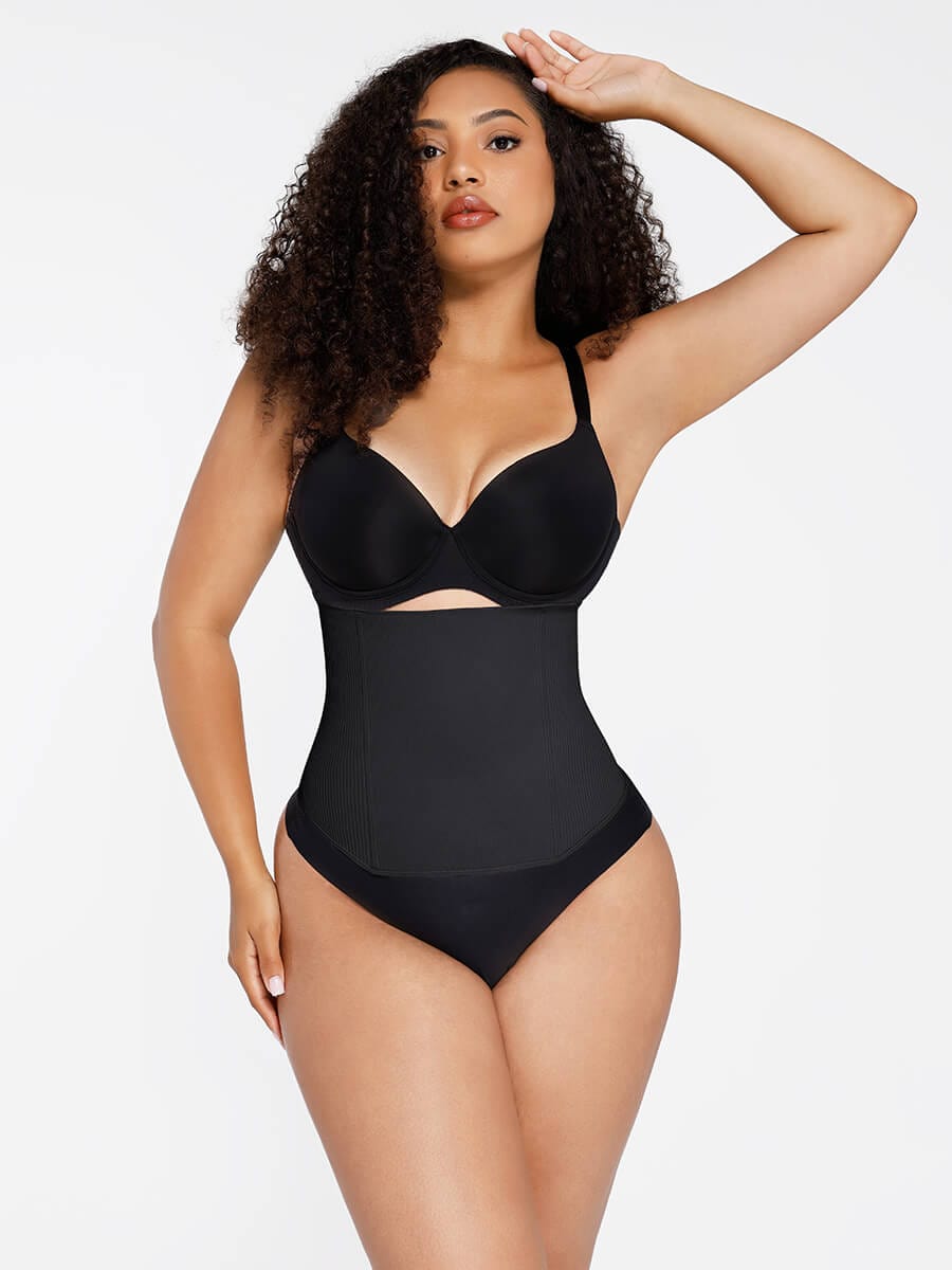 MT240108 — Ceinture gainante sans coutures avec 4 baleines en acier