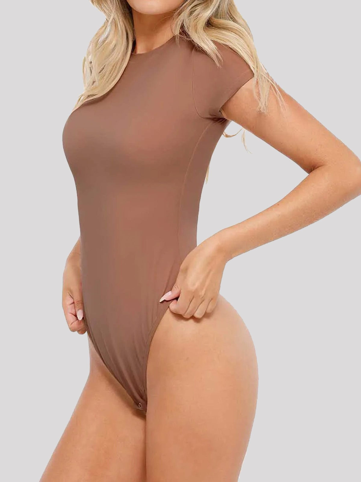 Cloud Soft Short-Sleeve Crew-Neck Shaping Bodysuit