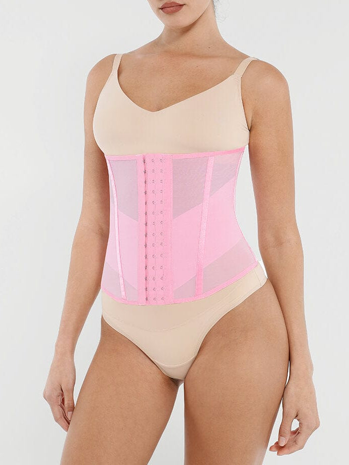 MT250015 — Ceinture gainante en maille respirante avec 7 baleines en acier