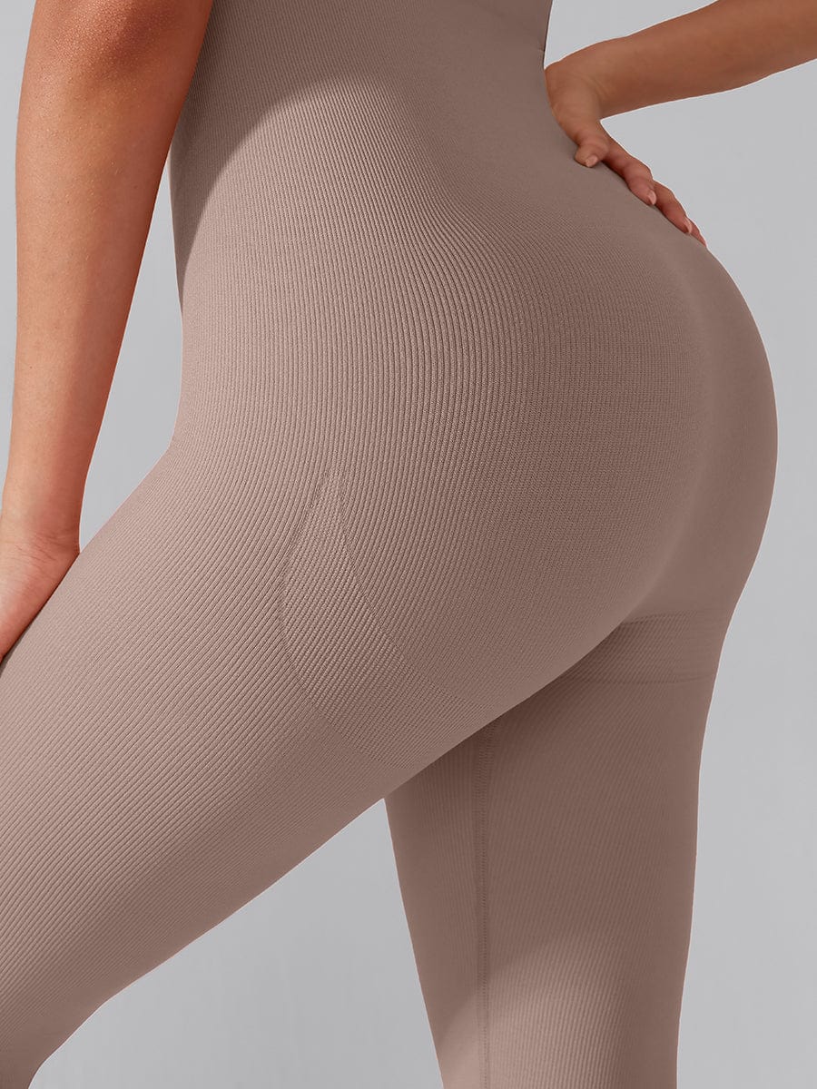 MT250041 — Seamless 2-in-1 Sports Shaping Jumpsuit with Bust Support