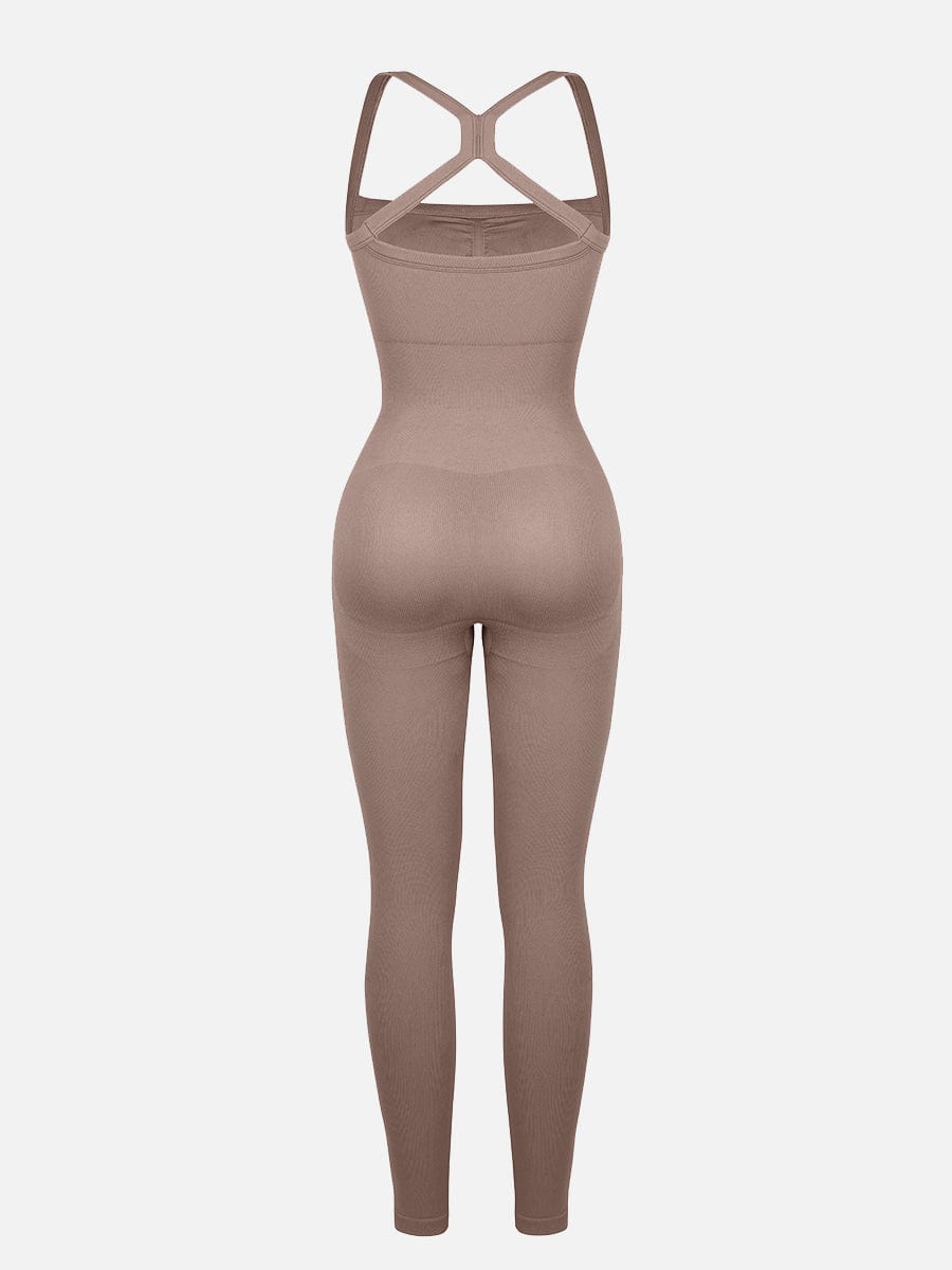 MT250041 — Seamless 2-in-1 Sports Shaping Jumpsuit with Bust Support
