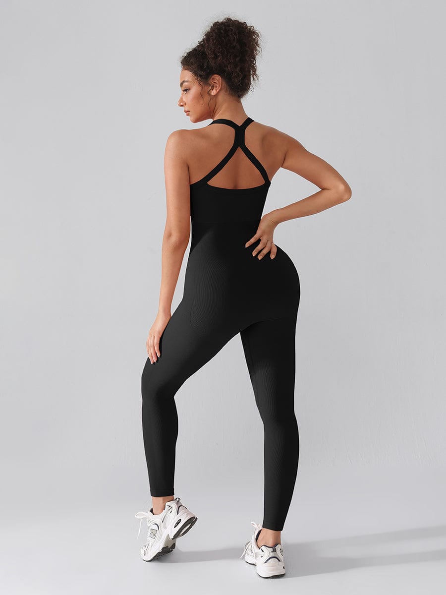 MT250041 — Seamless 2-in-1 Sports Shaping Jumpsuit with Bust Support