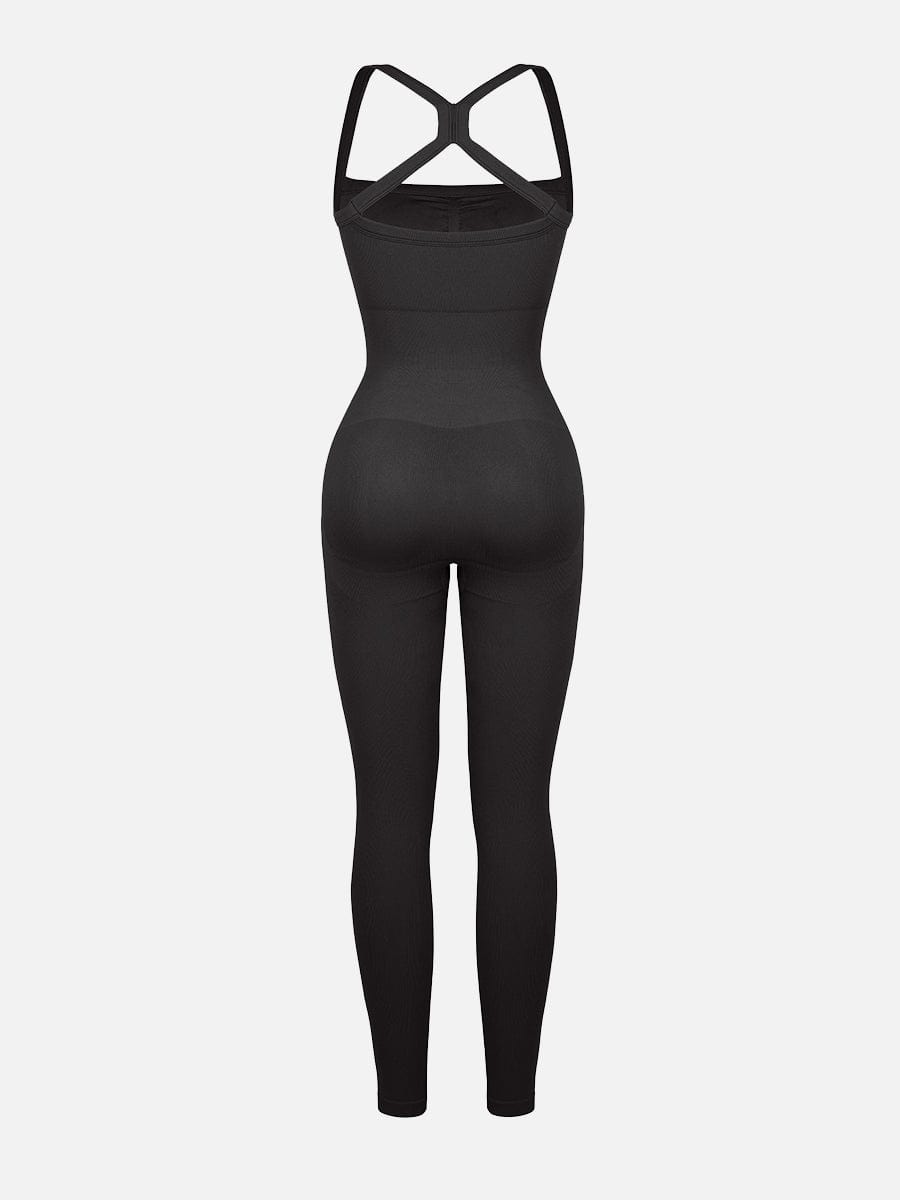 MT250041 — Seamless 2-in-1 Sports Shaping Jumpsuit with Bust Support