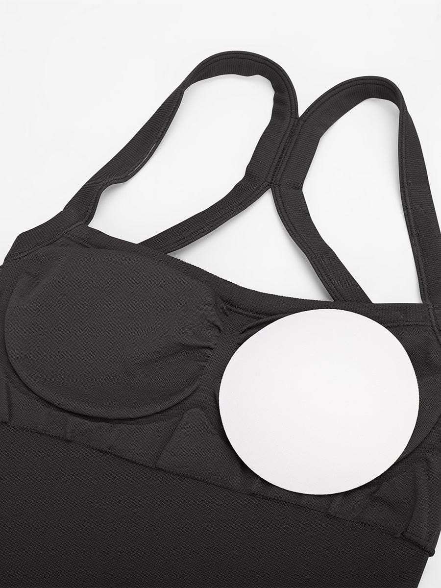 MT250041 — Seamless 2-in-1 Sports Shaping Jumpsuit with Bust Support