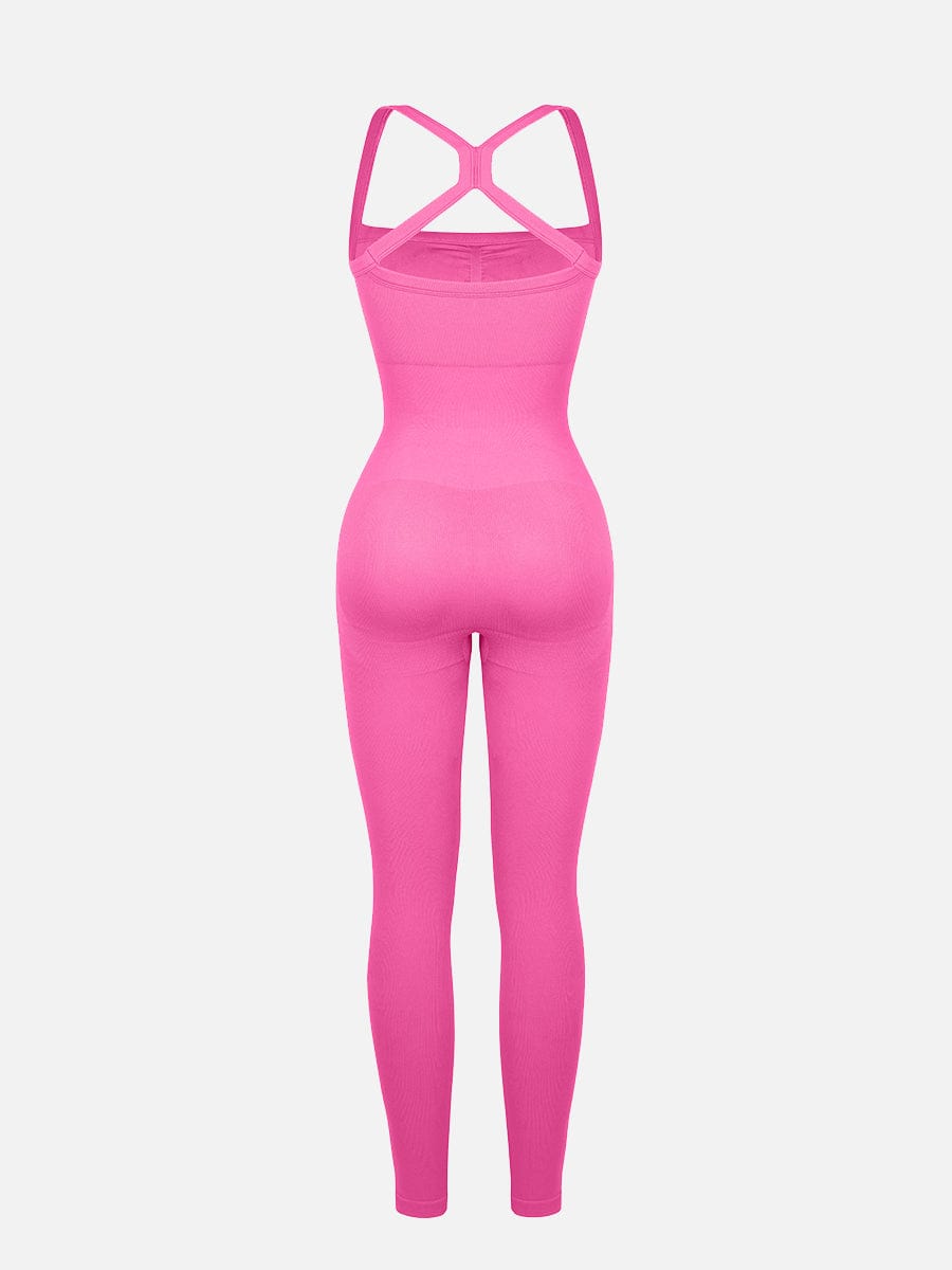 MT250041 — Seamless 2-in-1 Sports Shaping Jumpsuit with Bust Support