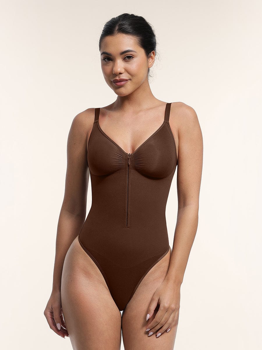 MT250053 — Seamless Plunge Shaping Bodysuit — Upgraded Style