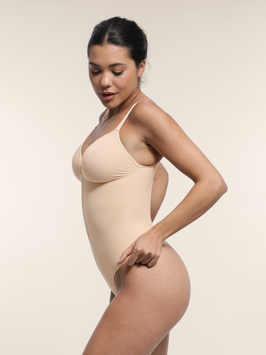 MT250053 — Seamless Plunge Shaping Bodysuit — Upgraded Style