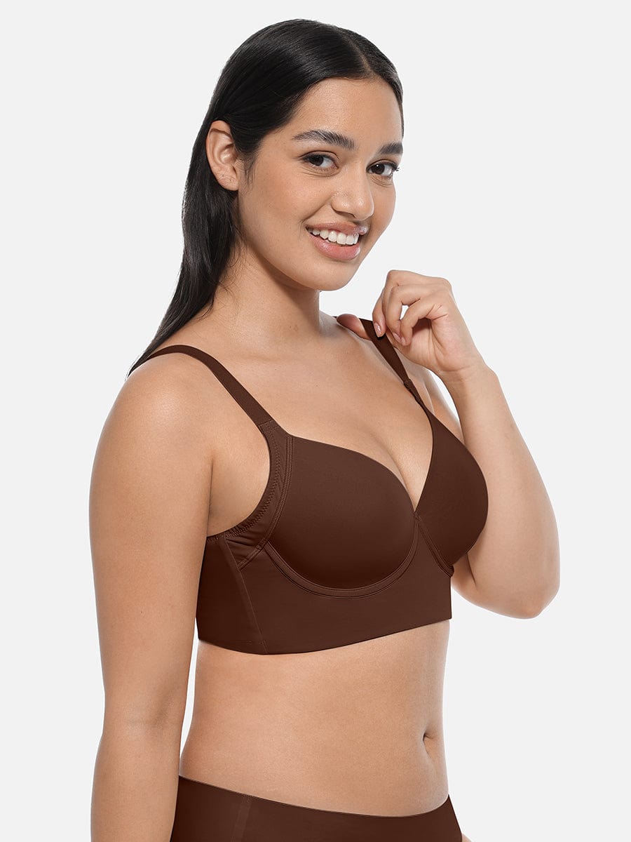 Soutien-gorge sculptant brun à armatures — Gen4