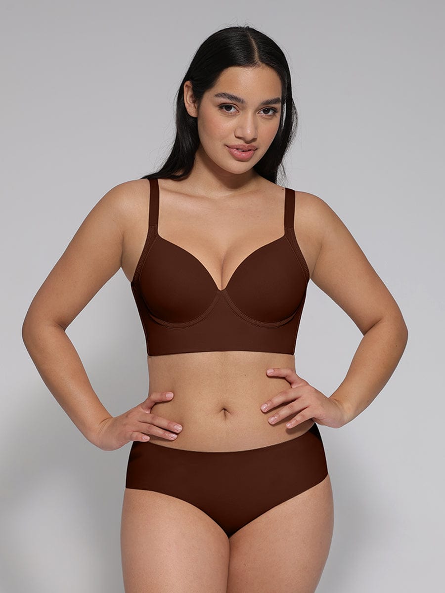 Soutien-gorge sculptant brun à armatures — Gen4