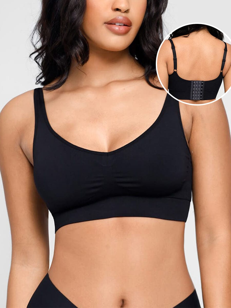 Soutien-gorge gainant à décolleté V et coussinets amovibles