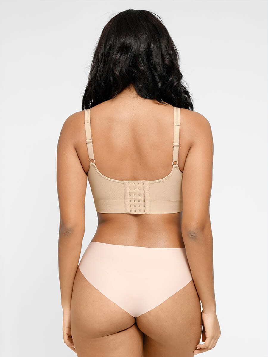 Soutien-gorge gainant à décolleté V et coussinets amovibles