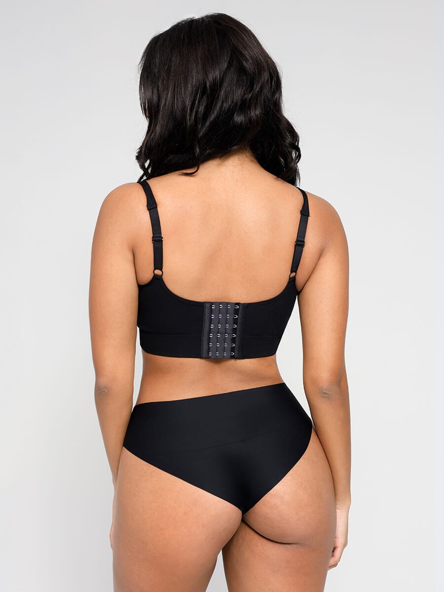 Soutien-gorge gainant à décolleté V et coussinets amovibles