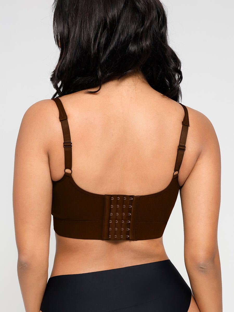 Soutien-gorge gainant à décolleté V et coussinets amovibles