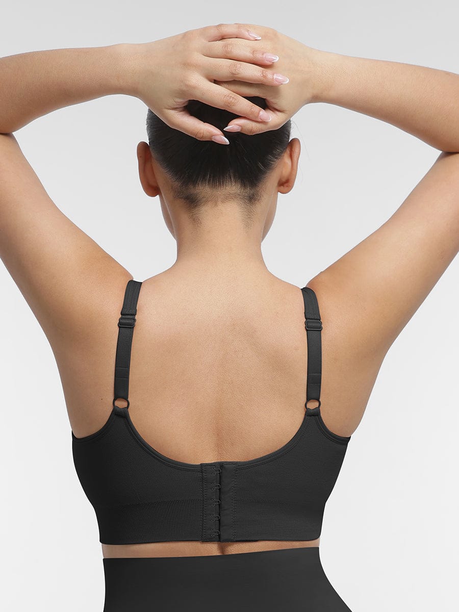 Soutien-gorge gainant à décolleté V et coussinets amovibles