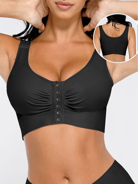 Soutien-gorge à fermeture frontale trois rangées