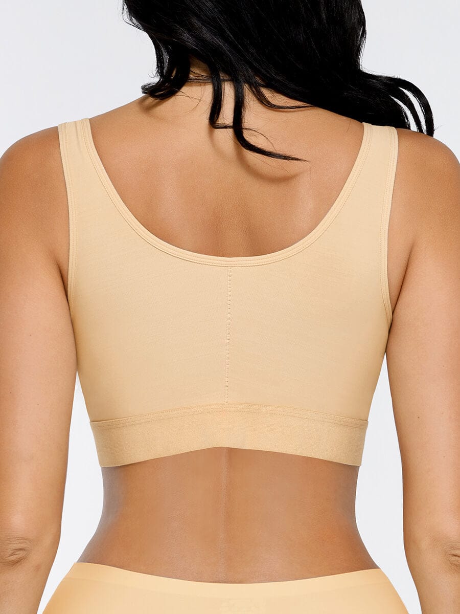 Soutien-gorge à fermeture frontale trois rangées
